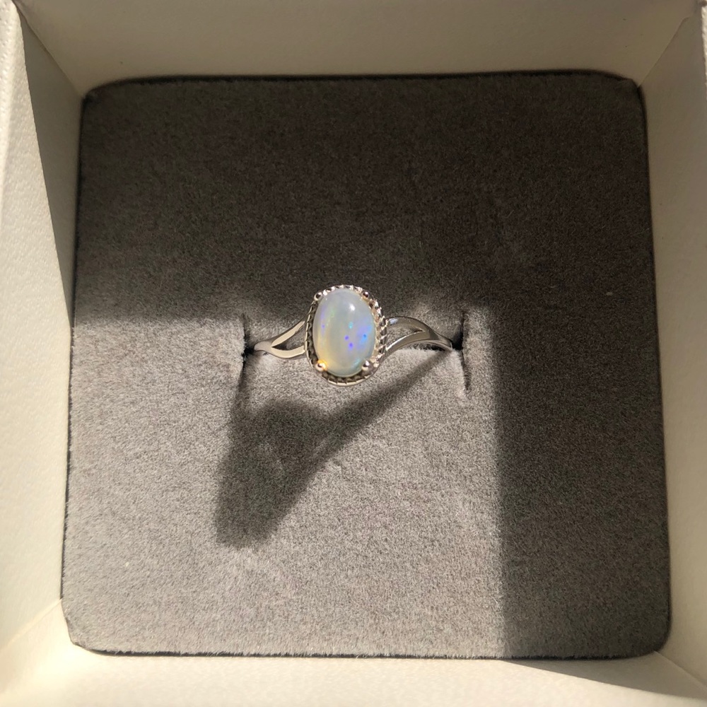 Natural Opal Delicate Ring